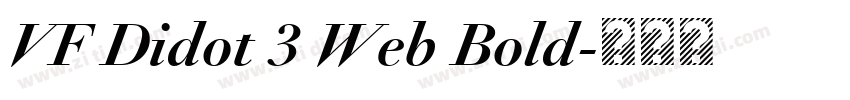 VF Didot 3 Web Bold字体转换